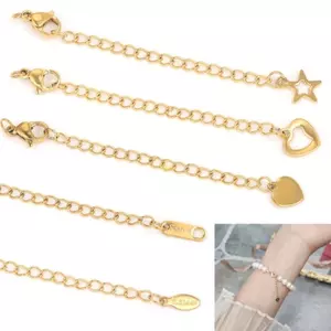 Dây chuyền mở rộng trang sức bằng thép không gỉ flgo 5cm Phụ kiện thanh lịch cho dây chuyền