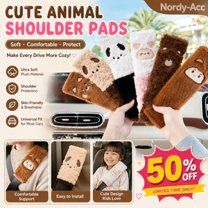 CUTE PHIM HOẠT HÌNH GHẾ XE BÌA VAI Mềm Mại Thoải Mái Miếng Lót Vai Đa Năng Xe Trang Trí Nội Thất