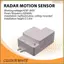 Công tắc cảm biến chuyển động Radar vi sóng Mini 5,8 GHz AC85-265V Công tắc cảm biến cơ thể con người thông minh Công tắc đèn chuyển động