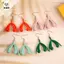 Bông tai thời trang mới Clitoris dành cho nữ Bông tai thả đầy màu sắc tối giản Quà tặng trang sức [Mina]