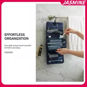 JASMINE Snap Gấp Túi Vệ Sinh Phong Cách Nhật Bản Du Lịch Giặt Sắp Xếp Có Móc Dành Cho Nam Nữ Chuyến Đi Công Sở Essential JASMINE
