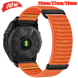 Dây đeo dệt Nylon 20mm 22mm 26mm cho vòng đeo tay Garmin Fenix 8 / 7X / 7X Pro / 6X / 6X Pro