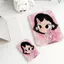 cô gá hồngGương Mini Xách Tay Gấp Gọn Da PU Nhiều Màu Pastel Phù Hợp Du Lịch