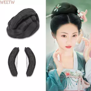 WEETW Công Chúa Tóc Nữ Retro Tổng Hợp Ngọt Ngào DIY Vintage Phụ Kiện Tóc Truyền Thống Mũ Đội Đầu Phong Cách Tóc Hanfu Cosplay Tóc Giả