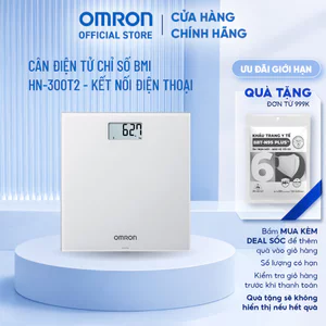 Cân Điện Tử Chỉ Số BMI OMRON HN-300T2 - Kết Nối Điện Thoại - Thương Hiệu Nhật Bản