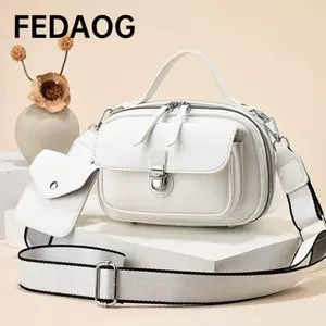 Túi đeo chéo FEDAOG, có tay cầm Túi xách chất liệu da PU, Túi đeo chéo da PU thiết kế dễ thương sành điệu Sử dụng thông thường