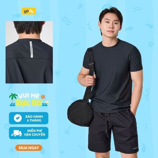Bộ đồ nam YODY sport phối vải thoáng khí khử mùi co giãn thoáng mát MAST25S052