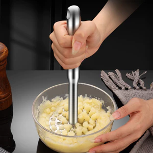 Máy ép khoai tây nghiền bằng thép không gỉ Hộ gia đình Thực phẩm bổ sung báo chí Máy nghiền khoai tây nghiền tím
