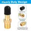 Ziyulinyuk 1 / 4 NPT 1 / 8 NPT Airpressor Tanks Van đổ đầy Van đồng thau chống ăn mòn Van Schrader (M) Đầu nối lõi van lốp tự động VN