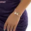 HFSHY Thời Trang Đơn Giản Mô Phỏng Vòng Tay Ngọc Trai Nữ Pha Lê Có Thể Điều Chỉnh Vòng Tay Trang Sức Cưới Quà Tặng VN