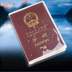Vỏ hộ chiếu trong suốt HFSHY trên túi đựng tài liệu chống nước Tay bảo vệ hộ chiếu VN