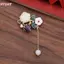 HFSHY 1 Chiếc Thổ Cẩm Phong Cách Quốc Gia Nữ Retro Cao Cấp Corsage Tính Khí sel Pin Sáng Tạo Và Đa Năng VN
