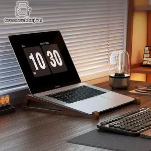 Tweeduj Giá đỡ máy tính xách tay bằng gỗ Tiện dụng Di động Thiết kế hình chữ nhật Bàn nâng để làm mát Đọc sách Phụ kiện văn phòng VN