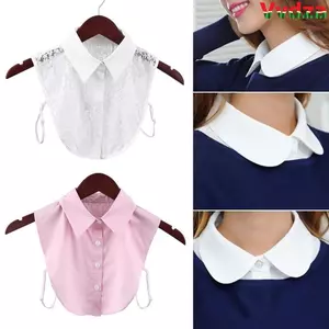 VVDZA Phụ Kiện Quần Áo Có Thể Tháo Rời Thời Trang Cổ Điển Ren Đen / Trắng Cao Bồi Hạt Da Báo Cotton