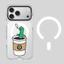 Ốp điện thoại trong suốt khủng long tàu điện ngầm từ tính cho iPhone 17 Pro Max 16 15 14 13 17Air 16Plus Vỏ cứng Vỏ bảo vệ chống sốc