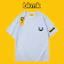 Bkmk ngắn tay nam niche top áo thun in hình quỷ nhỏ dáng rộng 200GSM mềm mại chất lượng cao hợp thời trang mùa hè cotton nguyên chất côn đồ phong cách đẹp trai 0704