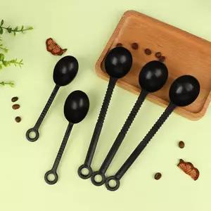 10 Chiếc Thìa Đo Tay Cầm Dài Bằng Nhựa Muỗng Bột Sữa Trà Muỗng Nướng Cà Phê Trà Sữa Đo Dụng Cụ Nướng Bánh
