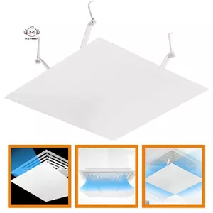 Maybest Trần vuông Kính chắn gió điều hòa trung tâm, Kính chắn gió cửa thoát nước chống thẳng, Tấm chắn gió có móc {VN}