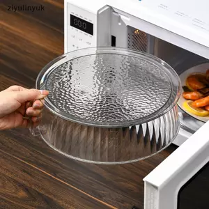 Ziyulinyuk Lò Vi Sóng Chống Bắn Vỏ PET Chịu Nhiệt Độ Cao Bát Bao Hộ Gia Đình Thực Phẩm Nhựa Lò Vi Sóng Nóng Đĩa Nắp VN