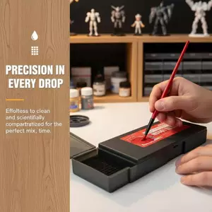 Ziyulinyuk Acrylic Bảng Ướt Khay Cho Mô Hình Tranh Thu Nhỏ 20 Khe Phụ Kiện Giữ Sơn Có Thể Sử Dụng Lâu Hơn Cho Người Sở Thích Và Nghệ Sĩ VN