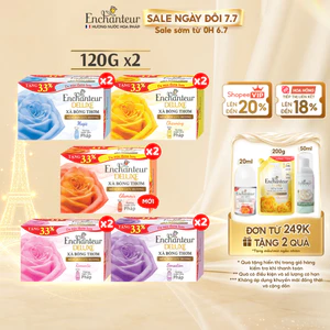 Combo 2 Xà bông cục Enchanteur hương nước hoa (90g / 120g x 2)