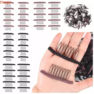 THEGIRL8B 10 Cái / lô Lược Tóc Giả, Kẹp Tóc Giả Vải Bền Đẹp, Dụng Cụ Làm Tóc Giả DIY Chuyên Nghiệp Thép Không Gỉ Kẹp Nối Dài Tóc Cho Mũ Tóc Giả