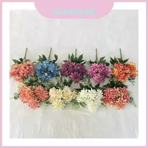 Wangwang lớn 7 đầu giả Dahlia với thiết kế cạnh để trang trí sự kiện và nâng cao không gian cuộc sống