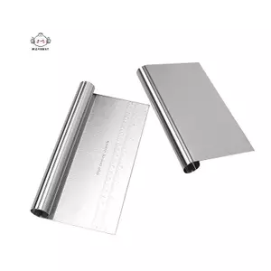 Máy cắt bột bằng thép không gỉ maybest có vảy, Máy cắt bột, Dụng cụ cạo nướng bánh 15 20 22cm, Dụng cụ cạo mì gạo có tay cầm cuộn {VN}