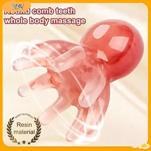 VFZ Nhựa Bạch Tuộc Đầu Máy Mát Xa Kinh Tuyến Cạo Da Đầu Bàn Chải Massage Châm Cứu SPA Gua Sha Dụng Cụ Massage Sức Khỏe Louislifecool