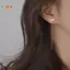 < Honeyba > Xu Hướng Dây Dài sel Sợi Dây Leo Núi Ngôi Sao Hạt Mặt Dây Thả Bông Tai Nữ Thẳng Treo Tai Món Quà Trang Sức Đẹp