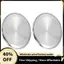 Bộ 2 Chảo Pizza 10 Inch, Khay Nướng Bánh Tròn Pizza Inox, Chảo Nướng giòn để Phục Vụ Nướng Bánh,