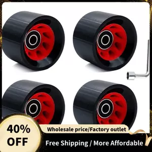 4 Bánh xe trượt patin trong nhà 95A có vòng bi 58mmx39mm PU chống mài mòn Quad Roller Skate Wheels với 1 cờ lê