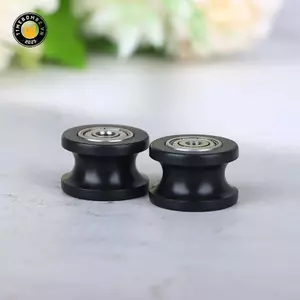 {TB & Bag} 1 Cái Hướng dẫn ròng rọc rãnh chữ U Ròng rọc Vòng bi lăn U Vòng bi lăn 5 * 25 * 16,5mm dành cho phụ kiện cơ khí lái xe.