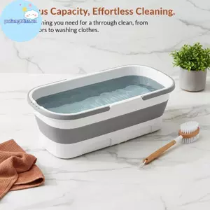 Pufangbliss Công Suất Lớn Cây Lau Nhà Có Thể Gập Lại Có Bánh Xe 20L Bồn Vệ Sinh Có Thể Gập Lại Để Làm Sạch Sàn Trường Học Văn Phòng Đa Năng VN