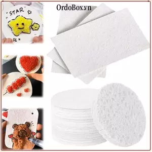 ORDOBOX 10 Cái Giấy vẽ họa tiết, Đồ chơi giáo dục Giấy kết cấu xốp phồng, Miếng bọt biển làm sạch da mặt thủ công sáng tạo cho trẻ em