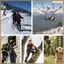 Carabiner khóa ba khóa hình chữ D 45kN, lý tưởng để leo núi, leo núi, làm việc trên không