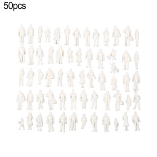 【COLORFUL】Set Unpainted 1:75 Scale Model Railway Train People Figures Gauge WHITE Hot Sale