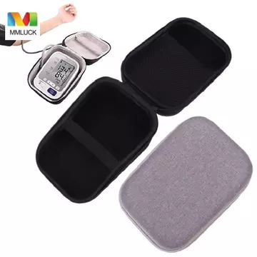 Hộp đựng máy đo huyết áp MMLUCK, Túi bảo vệ máy đo huyết áp cầm tay bằng vỏ cứng, Dung tích lớn hình tam giác có tay cầm Hộp cứng để theo dõi huyết áp