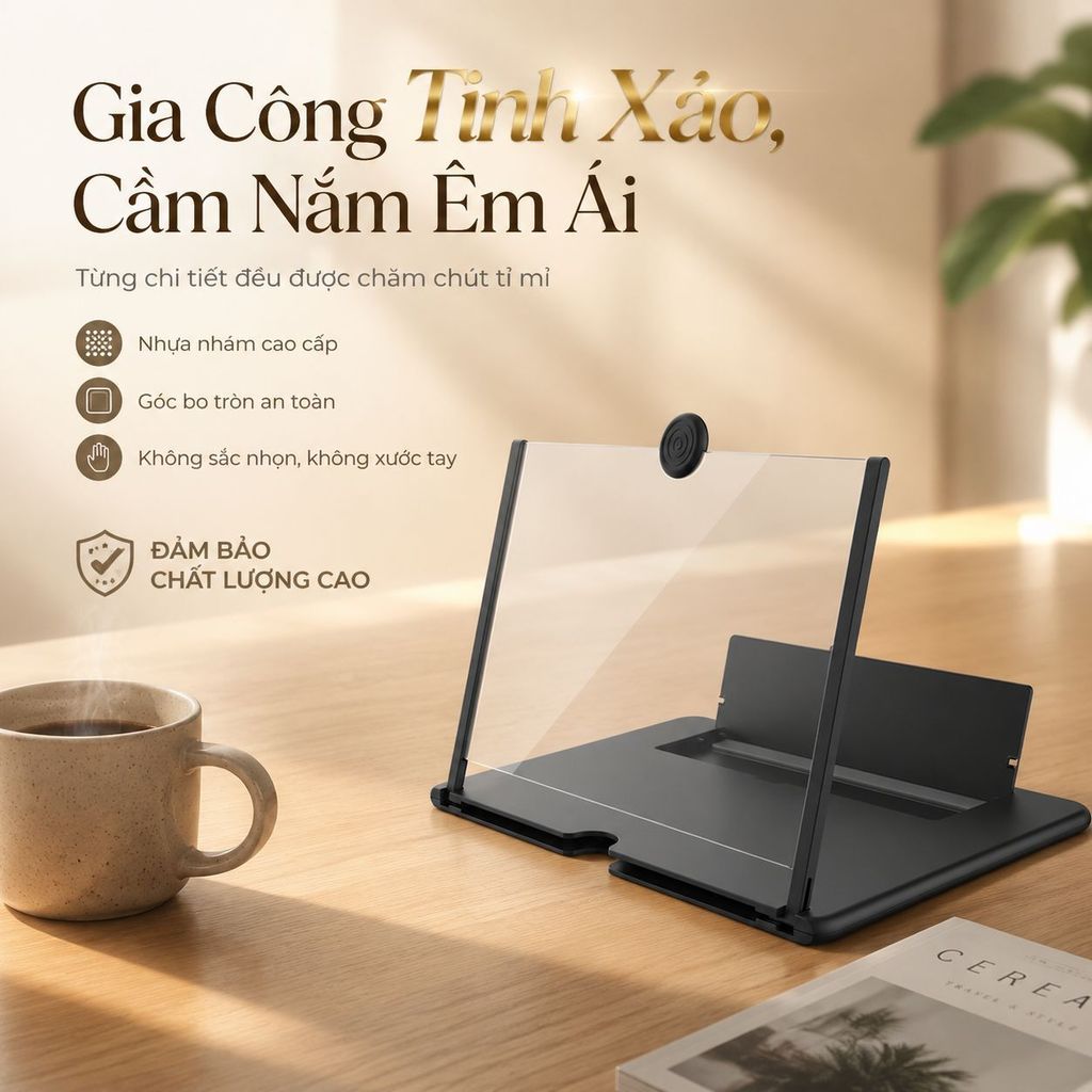 [SIÊU NÉT 12 INCH] Kính Phóng Màn Hình Điện Thoại 12 Inch Kéo Dãn/Giá Đỡ Đa Năng/Phụ Kiện Xem Phim HD Chống Lóa/Kính lúp màn hình điện thoại di động HD có thể kéo ra