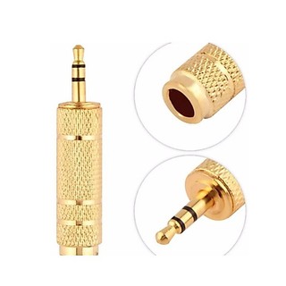 jack chuyển đổi âm thanh 6.5mm sang 3.5mm - đầu chuyển 6.5mm sang 3.5mm