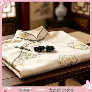 Dây buộc bánh xe tròn YOI Đóng nút thắt có sợi vàng để trang trí trang phục