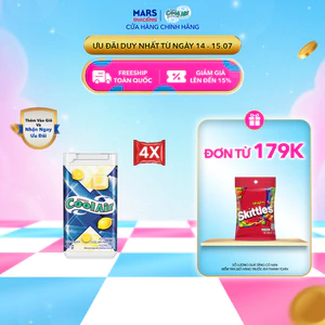 Combo 4 Kẹo Sing-Gum Cool Air Fresh Cube Lemon - Hương Chanh 40g