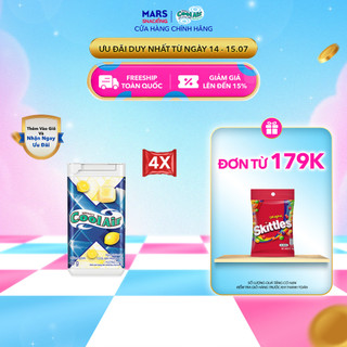 Combo 4 Kẹo Sing-Gum Cool Air Fresh Cube Lemon - Hương Chanh 40g