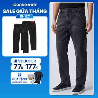 Quần Jeans Nam ICONDENIM Ống Suông Scar Form Straight QJID0270