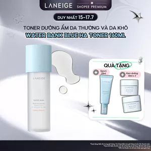 Toner Dưỡng Ẩm Phục Hồi Bảo Vệ Da Laneige Water Bank Blue HA Toner 160ml Cho Da Thường & Khô