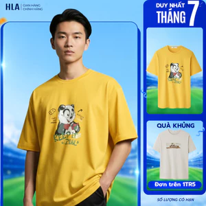 Áo Thun Nam HLA In Họa Tiết Cao Cấp Chất Liệu Thoáng Mát, Dễ Mặc, Trẻ Trung Và Dễ Phối Đồ