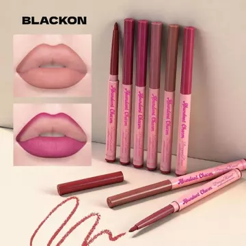 Bút chì viền môi BLACKON, Bút chì lót môi mờ lâu trôi, thiết kế có thể thu vào chống nhòe Bút son môi chống thấm nước dành cho nữ