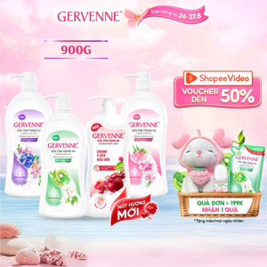 Sữa tắm trắng da hương nước hoa Gervenne 900G (3 mùi) (Tặng mùi ngẫu nhiên)