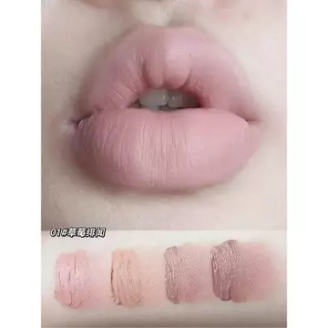 Khát vọng thuần khiết đầy đủ!Sữa Tự Nhiên Kem Môi Độ Saturation Thấp Giả Mặt Màu Khỏa Thân Môi Glaze Matte Velvet Làm Trắng Son Môi