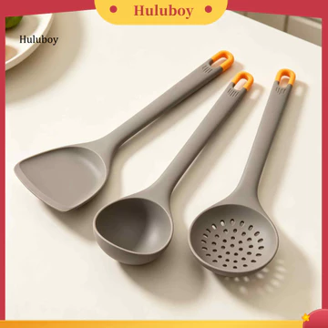 Huluboy| Tay Cầm Mở Rộng Khuấy Chiên Thìa Chịu Nhiệt Dụng Cụ Nấu Ăn Cho Chảo Chống Dính Silicon Bộ Dụng Cụ Nhà Bếp Chịu Nhiệt Chống Dính Tay Cầm Dài Cho Nồi Cho Gia Đình